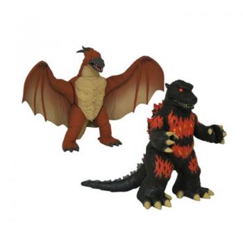 Godzilla Burning Godzilla and Rodan Vinimate 2-Pack